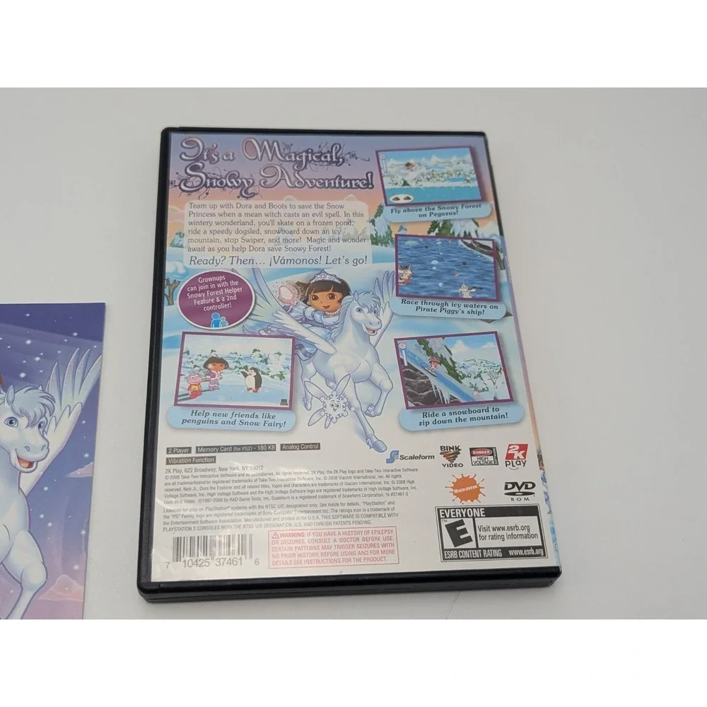 Dora the Explorer: Dora Saves the Snow Princess (Sony PlayStation 2, 2008) CIB